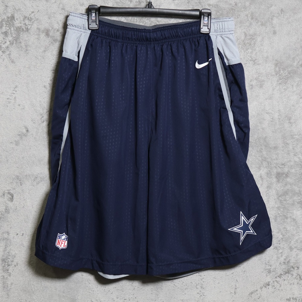 Nike Dallas Cowboys Shorts Mens XXL Navy Blue NFL Onfield Training 666775-419